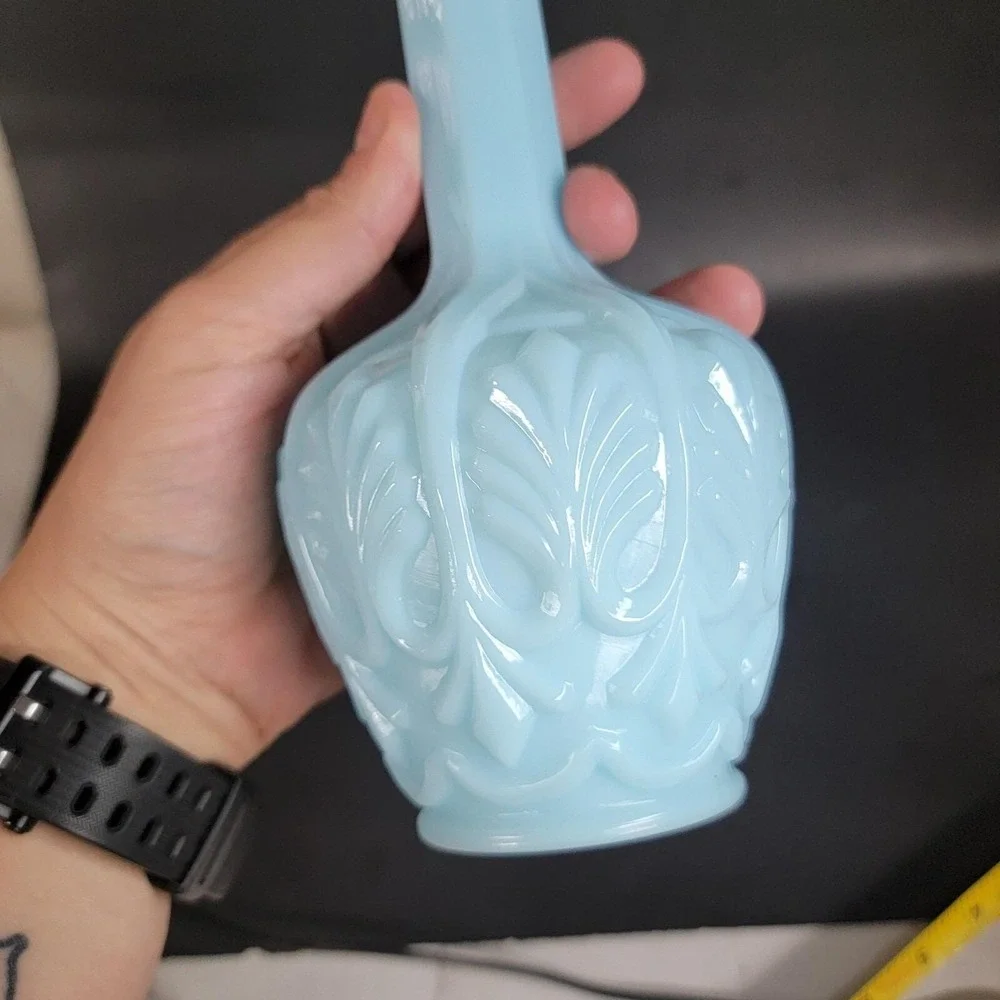 Vallerystahl‎ France Blue Milk Glass 7.5